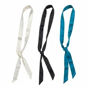3 Assorted Skinny Scarf Ties
